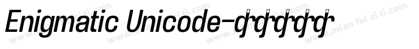 Enigmatic Unicode字体转换